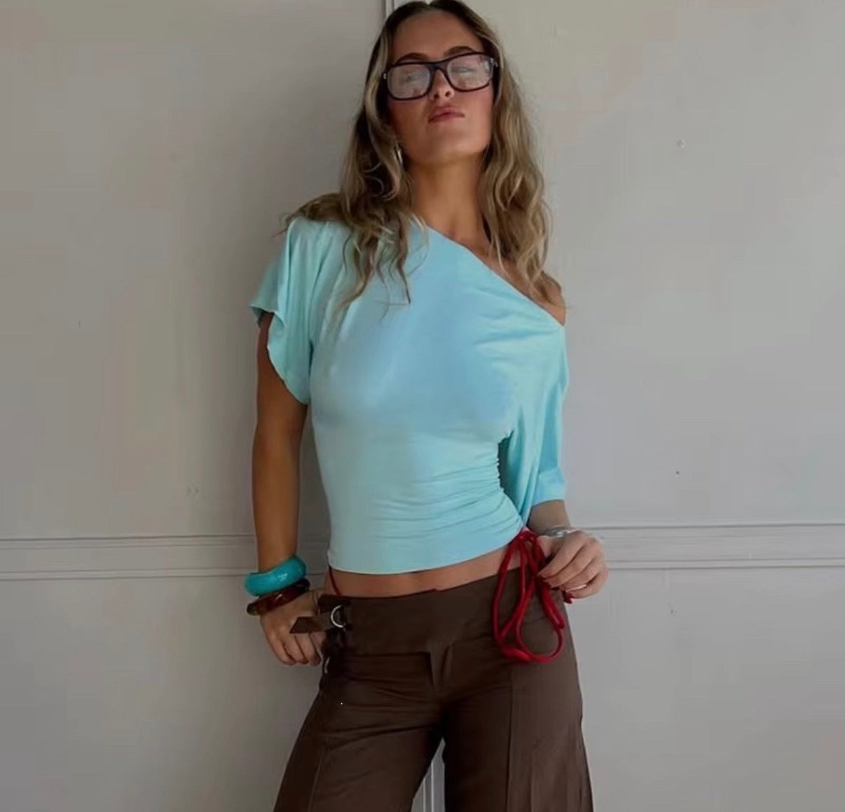 Bella Drape off the shoulder top