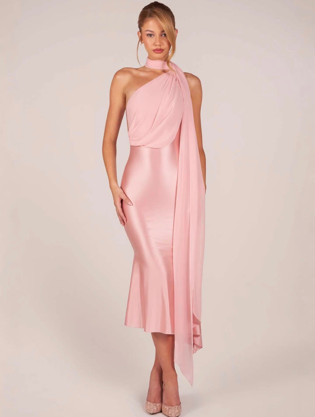 Bella Rosé midi dress