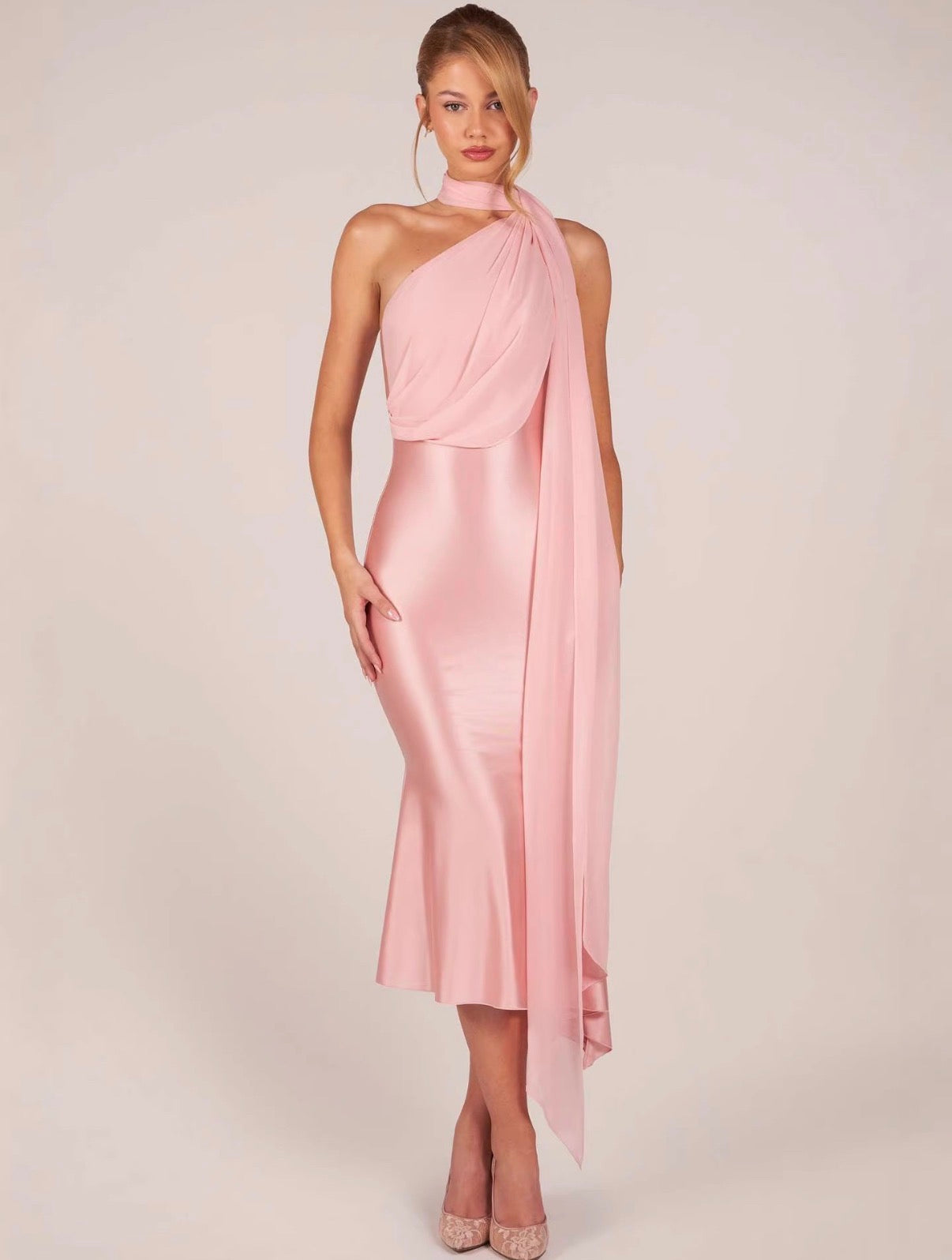 Bella Rosé midi dress
