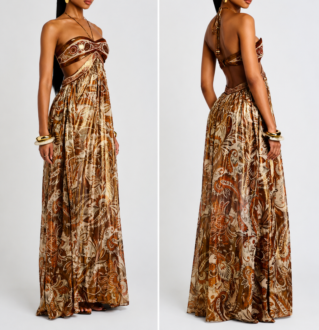 Sienna Tuscan paisley dress