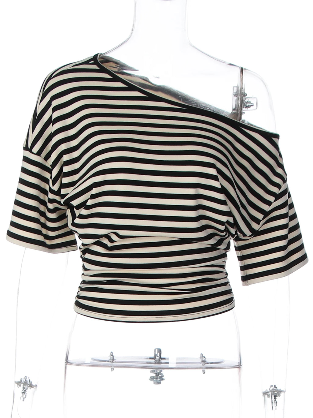 Rory Off-Shoulder Striped Twist Top