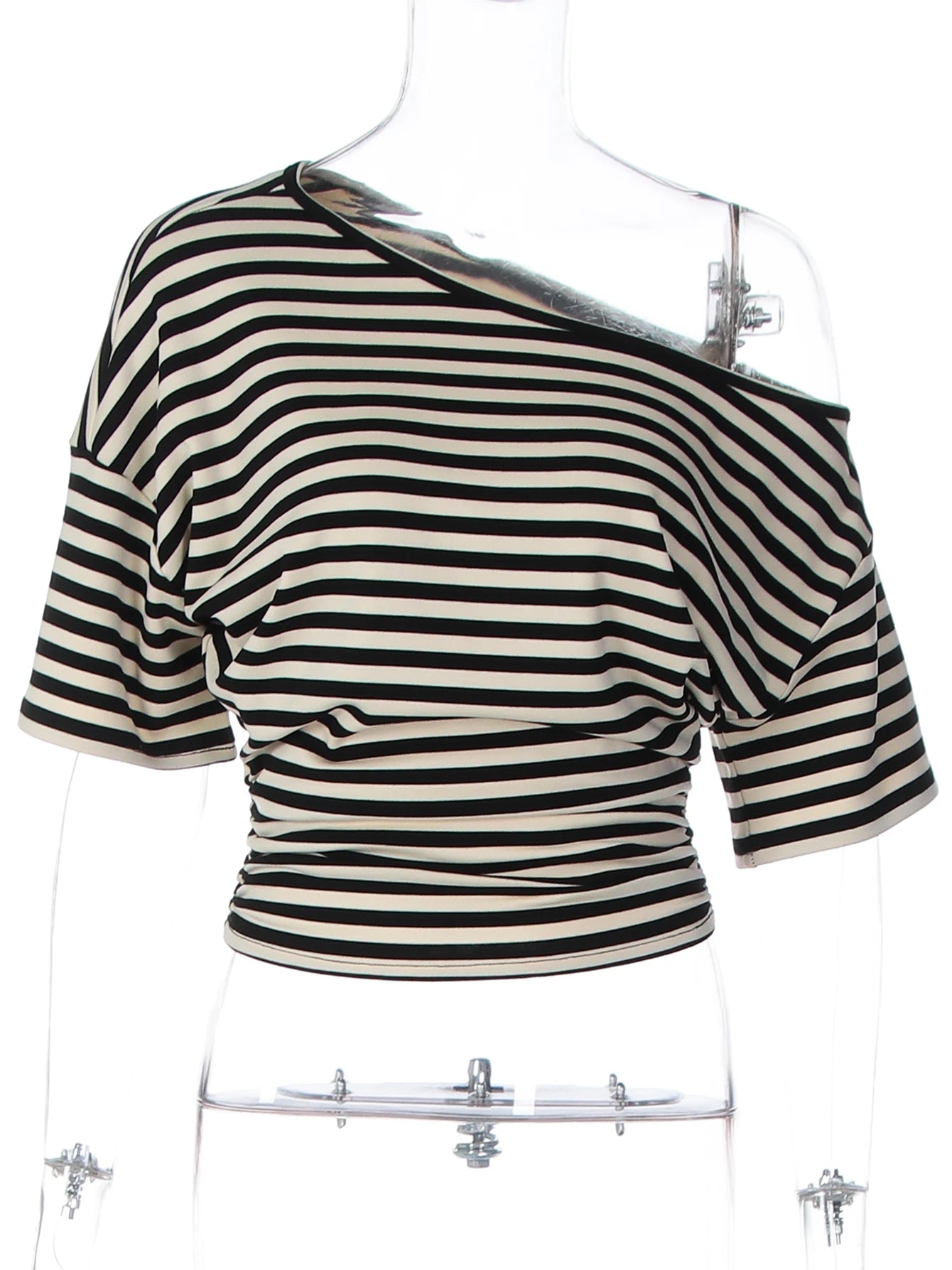 Rory Off-Shoulder Striped Twist Top