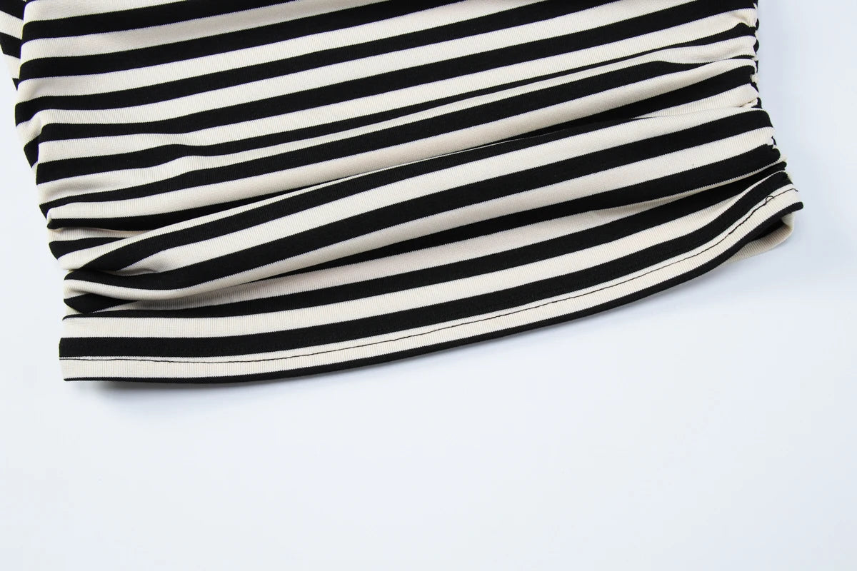 Rory Off-Shoulder Striped Twist Top