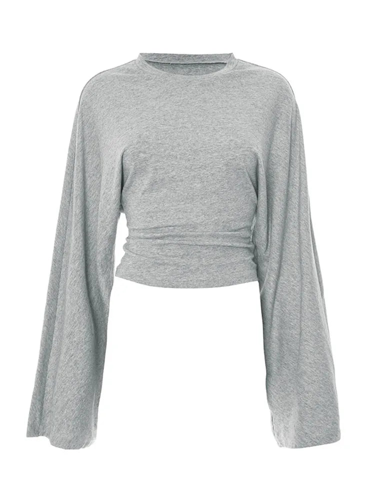 Haven Sienna Y2K Cinched Bell Sleeve Top