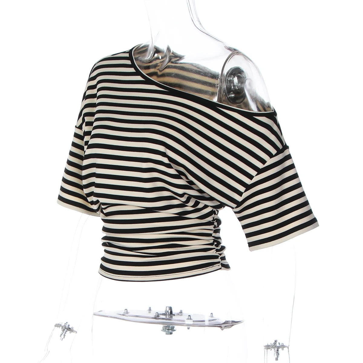 Rory Off-Shoulder Striped Twist Top