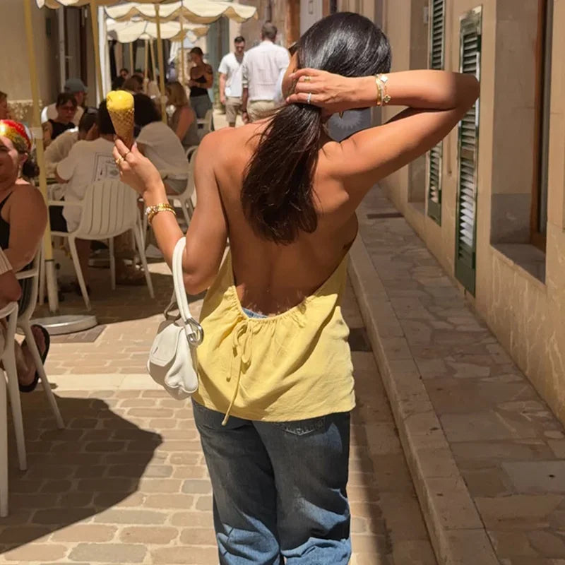 Sienna Butter Halter Top