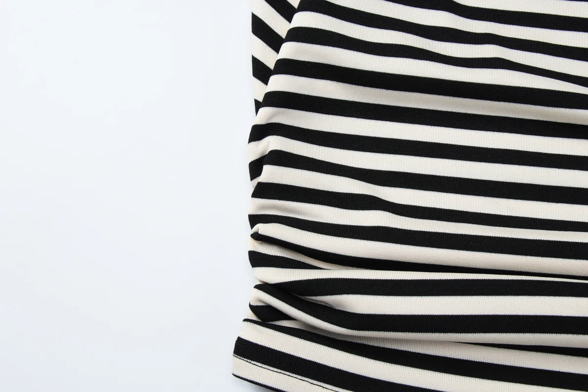 Rory Off-Shoulder Striped Twist Top