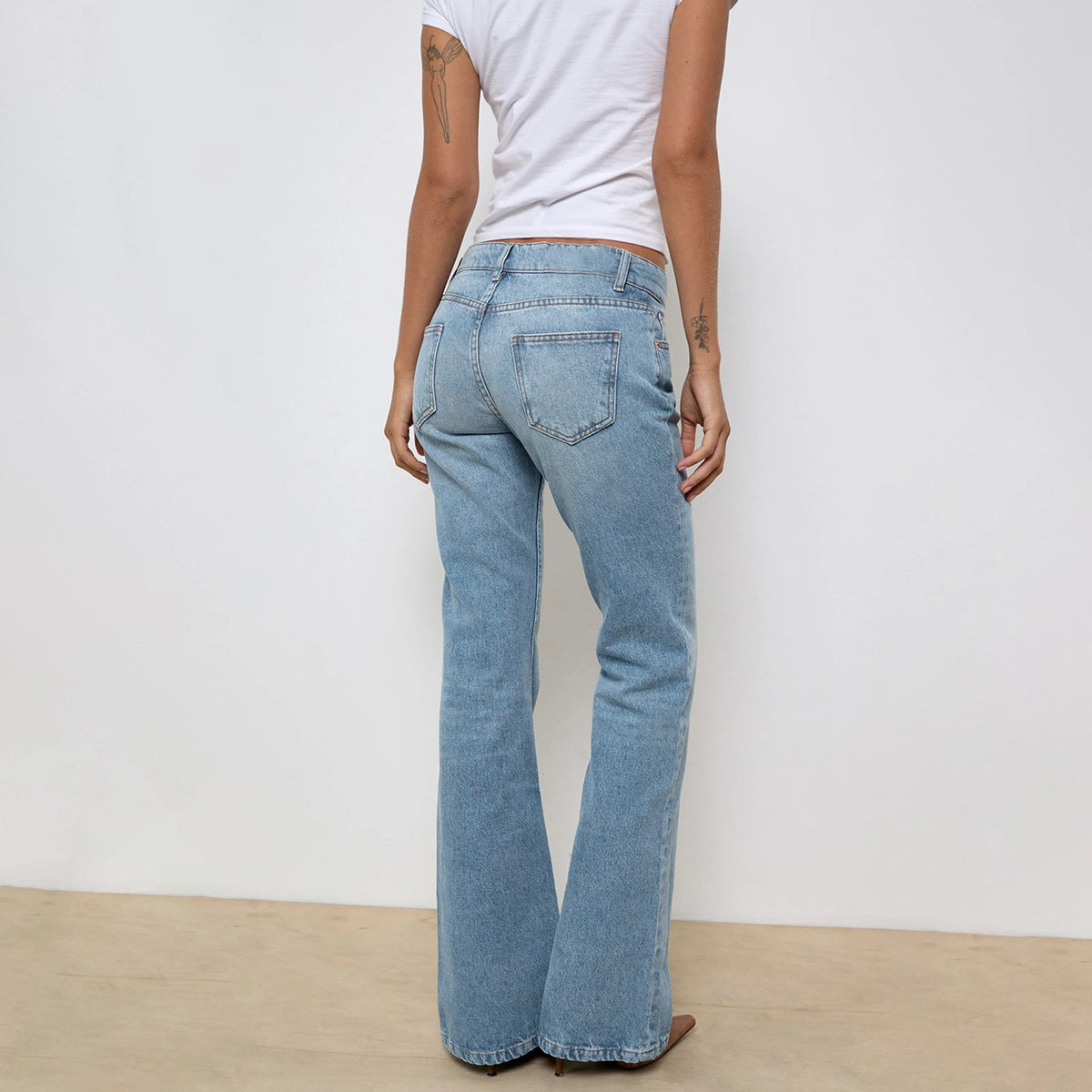 The Amerie Low-Rise Flare Jeans