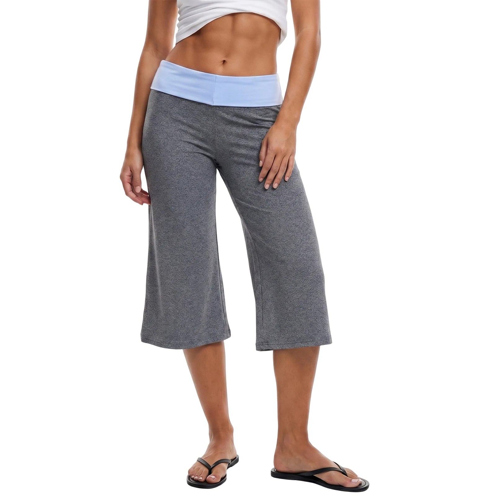 Rory Y2K Low-Rise Foldover Capri Pants